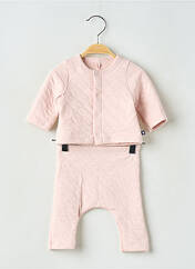 Ensemble pantalon rose PETIT BATEAU pour fille seconde vue