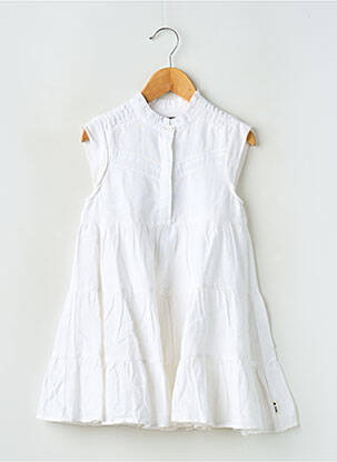 Robe courte blanc IKKS pour fille