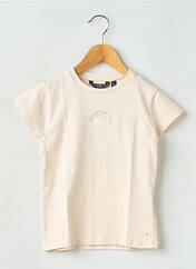 T-shirt beige LEVV LABEL pour fille seconde vue