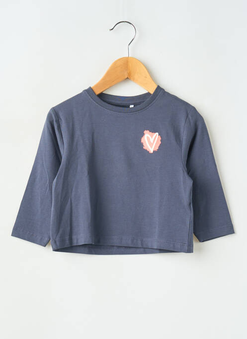 T-shirt stretch manches longues bleu NAME IT fille