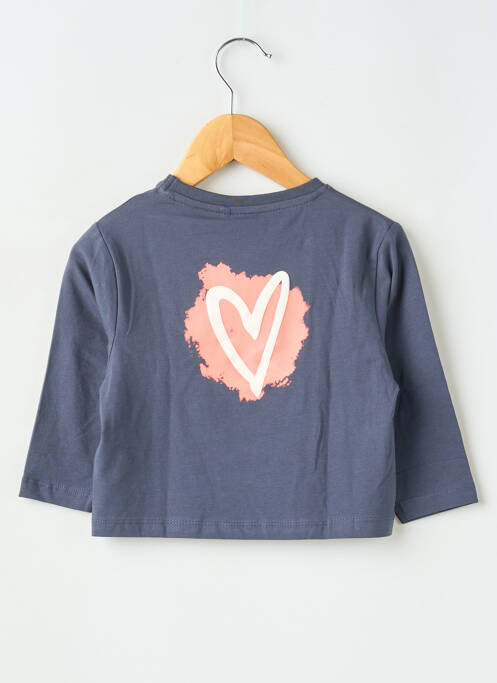 T-shirt stretch manches longues bleu NAME IT fille