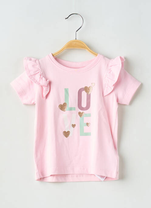 T-shirt coupe cintrée manches courtes rose NAME IT fille