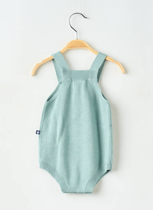 Barboteuse fermeture pressionnée à l'entrejambe vert PETIT BATEAU enfant