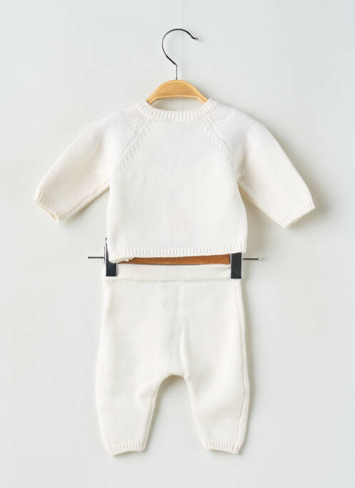 Ensemble pantalon col rond blanc PETIT BATEAU enfant