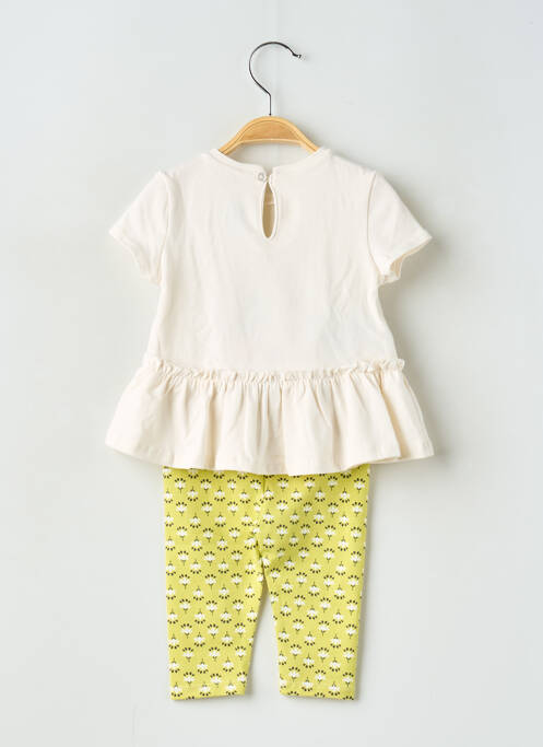 Ensemble pantalon type de haut t-shirt beige MAYORAL fille