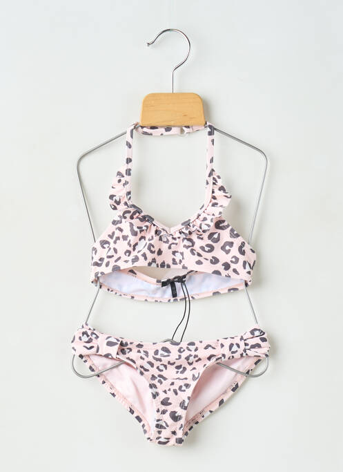 Maillot de bain 2 pièces stretch rose IKKS fille