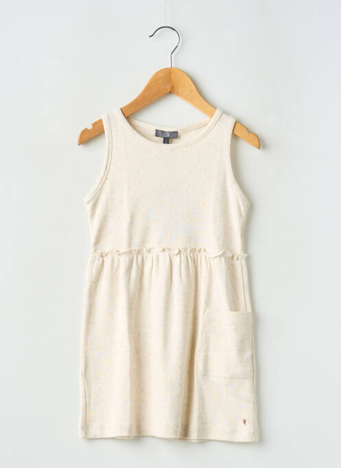 Robe courte beige LEVV LABEL pour fille
