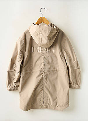 Imperméable coupe droite a capuche beige IKKS fille