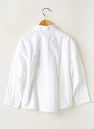Chemise manches longues coupe droite blanc IKKS garçon