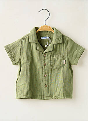 Chemise manches courtes coupe droite vert MAYORAL garçon