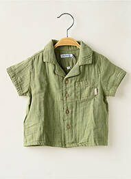 Chemise manches courtes coupe droite vert MAYORAL garcon