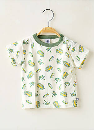 T-shirt imprimé fantaisie manches courtes vert PETIT BATEAU garçon