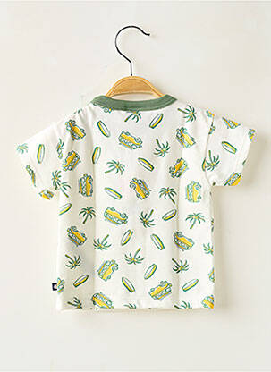 T-shirt imprimé fantaisie manches courtes vert PETIT BATEAU garçon