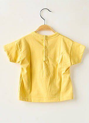 T-shirt coupe droite manches courtes jaune PETIT BATEAU garçon