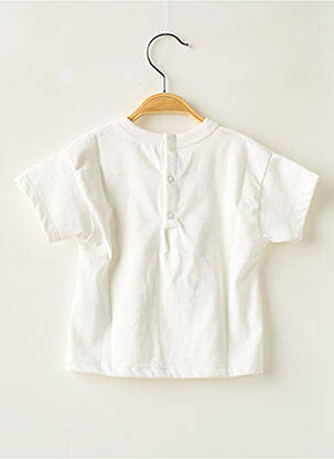 T-shirt coupe droite manches courtes blanc PETIT BATEAU fille