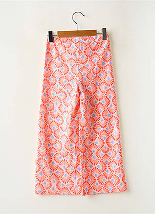 Pantalon flare imprimé fantaisie taille élastique rose GARCIA fille