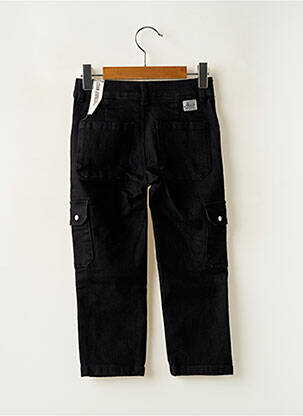 Pantalon slim fermeture zippée sous rabat boutonné noir IKKS fille