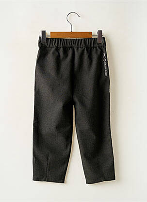 Pantalon droit coupe droite taille élastique gris IKKS fille