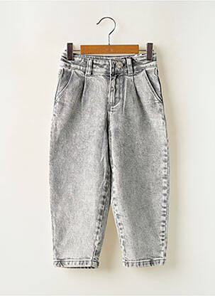 Jeans coupe droite poches gris IKKS fille