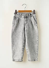 Jeans coupe droite poches gris IKKS fille