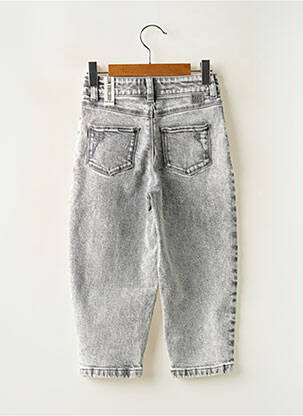 Jeans coupe droite poches gris IKKS fille