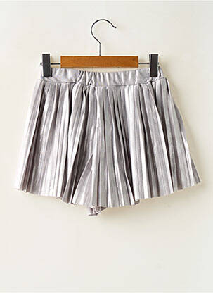 Short taille haute argent MAYORAL fille