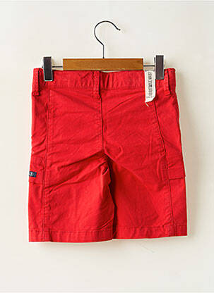 Bermuda fermeture zippée sous rabat boutonné rouge IKKS garcon