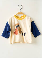 T-shirt bleu PETIT BATEAU pour garçon seconde vue