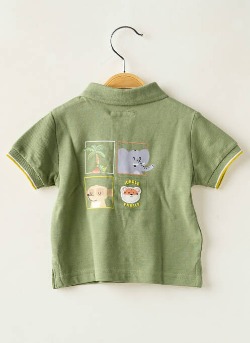 Polo coupe droite manches courtes vert MAYORAL garcon