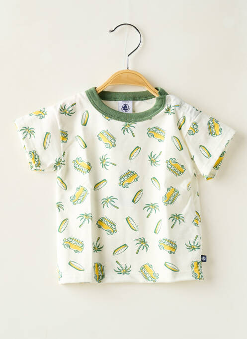 T-shirt coupe droite manches courtes vert PETIT BATEAU garcon