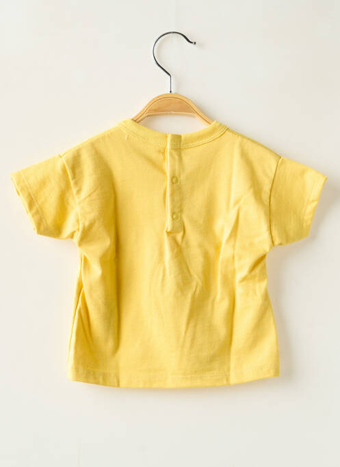 T-shirt coupe droite manches courtes jaune PETIT BATEAU garcon