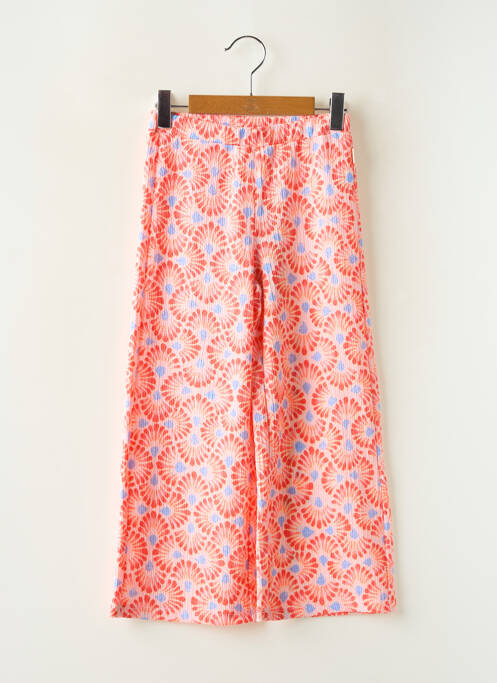 Pantalon flare imprimé fantaisie taille élastique rose GARCIA fille
