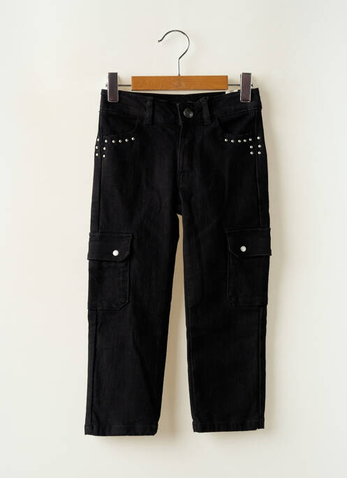 Pantalon slim poches noir IKKS fille
