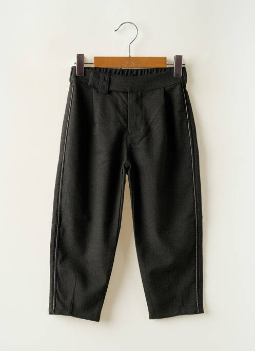Pantalon droit poches taille élastique gris IKKS fille
