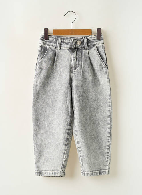 Jeans coupe droite poches gris IKKS fille