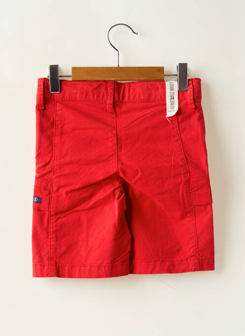 Bermuda fermeture zippée sous rabat boutonné rouge IKKS garcon