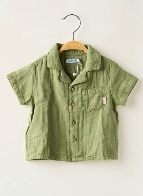 Chemise manches courtes vert MAYORAL pour garçon