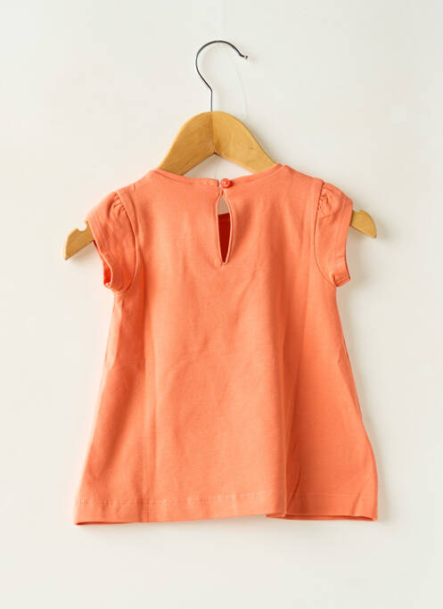 Robe mi-longue orange MAYORAL fille