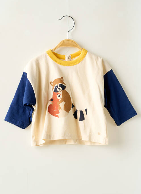 T-shirt bleu PETIT BATEAU pour garçon