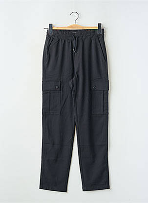 Pantalon cargo poches taille élastique noir IKKS garcon