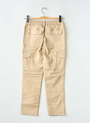 Pantalon cargo coupe droite taille élastique beige IKKS garçon