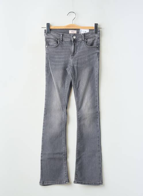 Jeans coupe slim poches taille élastique gris ONLY fille