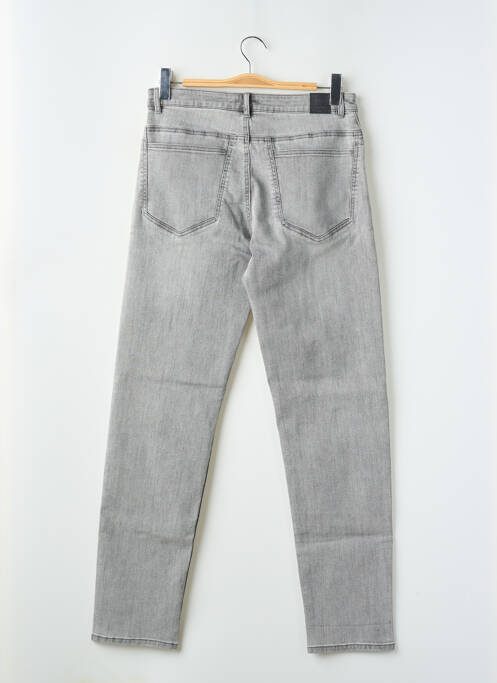 Jeans coupe droite fermeture zippée sous rabat boutonné taille normale gris IKKS homme