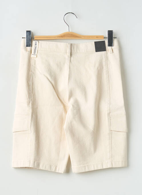 Bermuda fermeture zippée sous rabat boutonné beige IKKS garcon