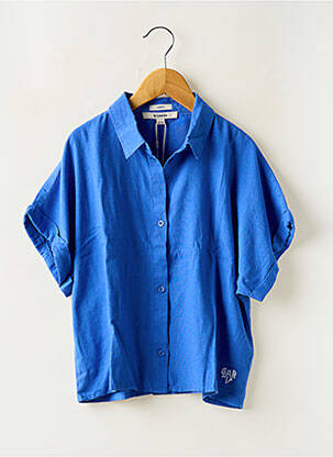 Chemise manches courtes bleu GARCIA enfant