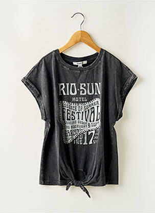 T-shirt noir GARCIA fille