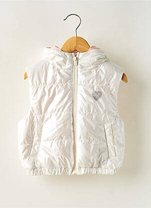 Doudoune a capuche a capuche blanc IKKS fille