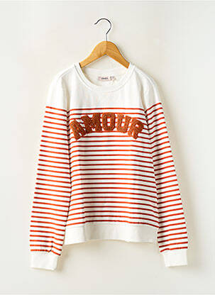 Sweat-shirt blanc ONLY pour fille