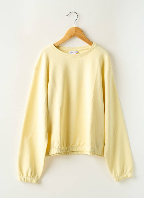 Sweat-shirt sans capuche jaune NAME IT fille