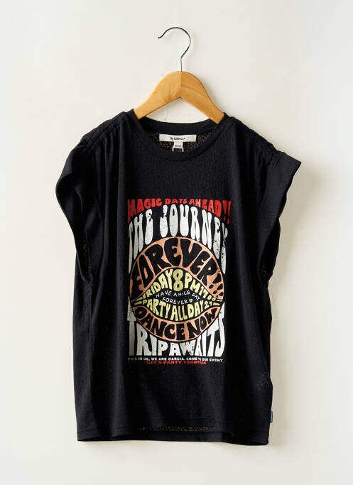 Top noir GARCIA pour fille